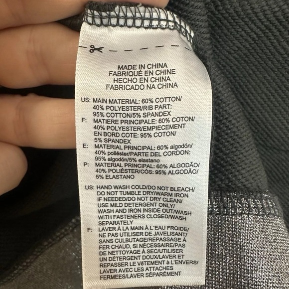 Reebok Hoodie Women’s Size Medium Metallic Silver Cropped - Picture 2 of 9